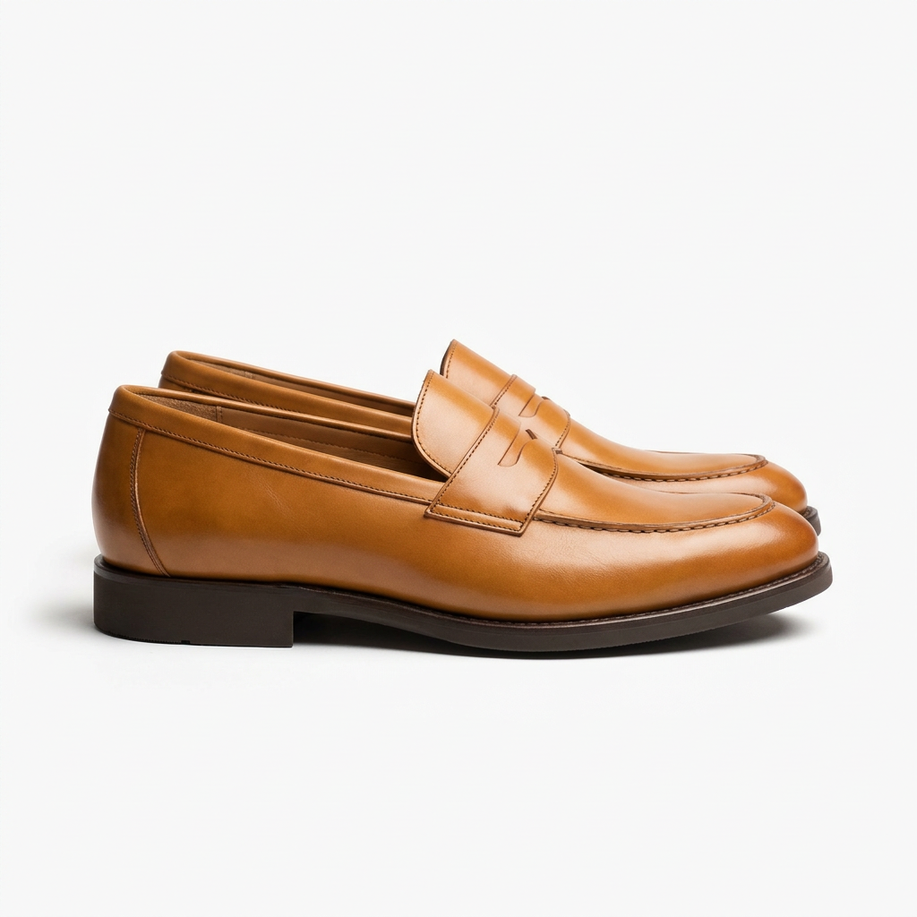 Leather loafers